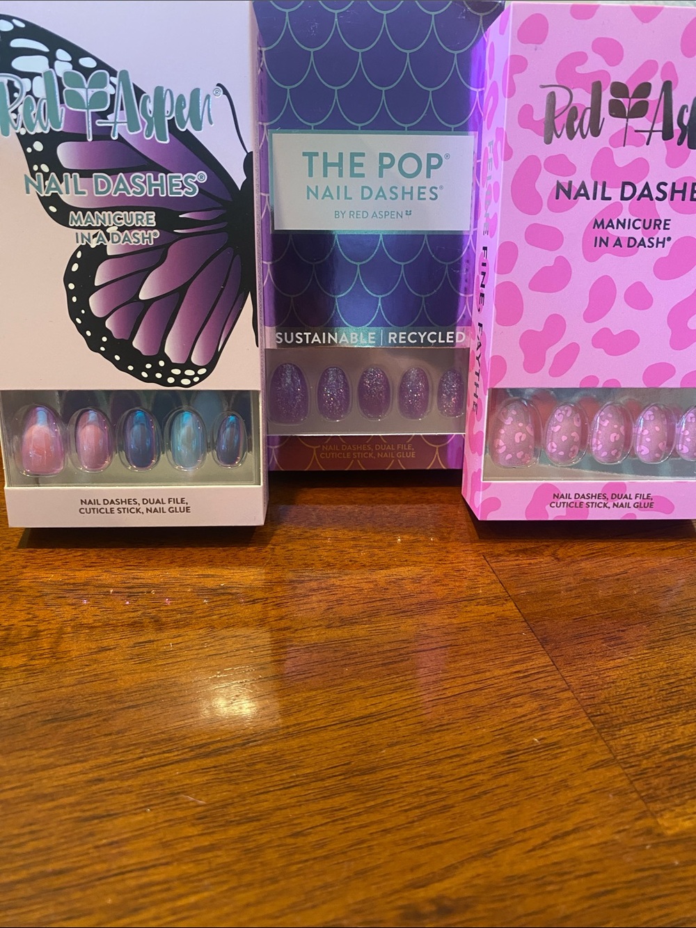 Nail Dashes, 3 sets. Brand new in boxes.